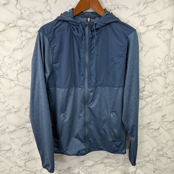 Kirkland Men’s Jacket sz M Windbreaker Hooded NWOT #G359 - Picture 3 of 8